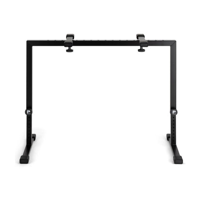 Front view of Profile KB-STAND Fully Adjustable Keyboard Stand Black on white background