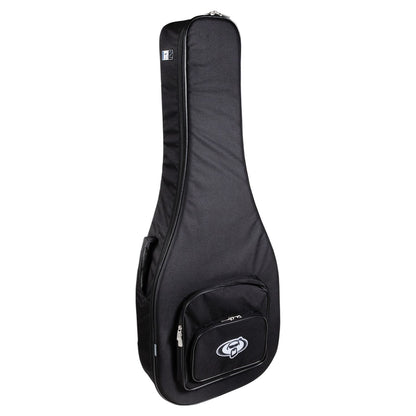 Angled front view of Protection Racket 7051-00 Standard Electric Bass Guitar Case on white background