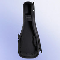 Inside view of Protection Racket 7052-00 Standard Classical Guitar Case on purple background