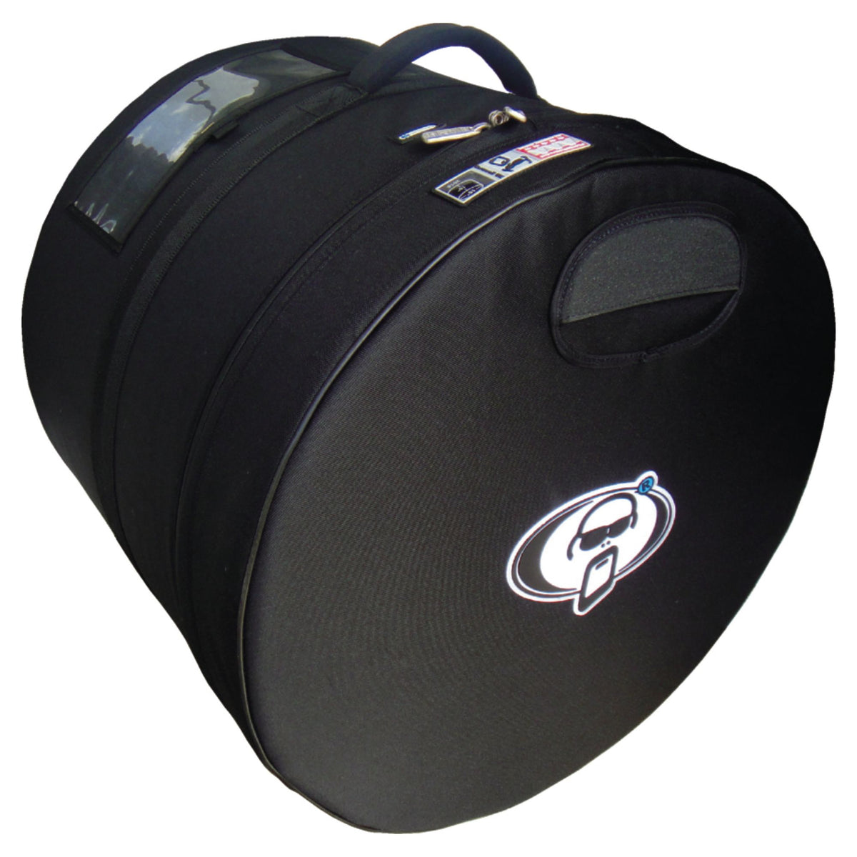 Angled view of Protection Racket A2016-00 AAA Rigid Floor Tom Case 16"x16" on white background