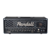 Front view of Randall RD100H Diavlo Guitar Amplifier Head on white background