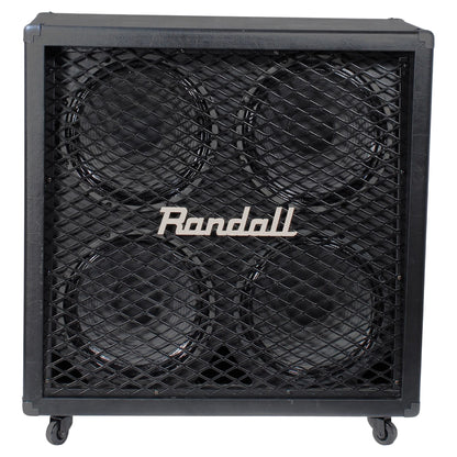 Front view of Randall RD412-S80 Diavlo Guitar Speaker Cabinet on white background