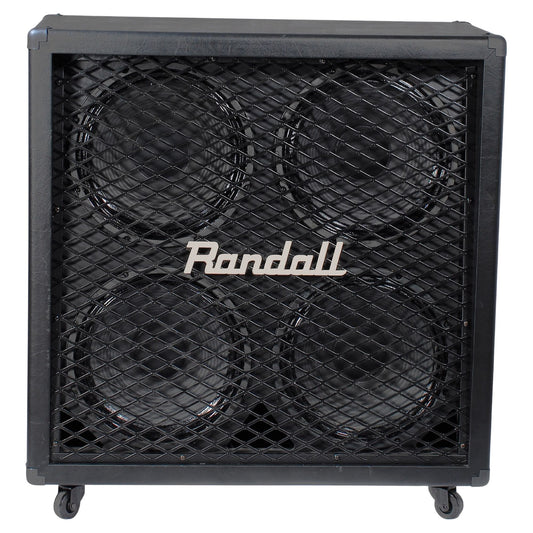 Front view of Randall RD412-S80 Diavlo Guitar Speaker Cabinet on white background