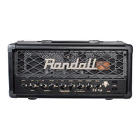 Front view of Randall RD45H Diavlo Guitar Amplifier Head on white background