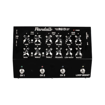 Front view of Randall RG13 Guitar Pedal Amplifier on white background