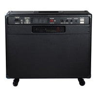 Rear view of Randall RG1503-212 Combo Solid State Guitar Amplifier on white background