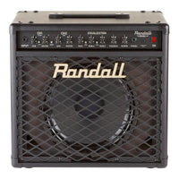 Front view of Randall RG80 Combo Guitar Amplifier on white background