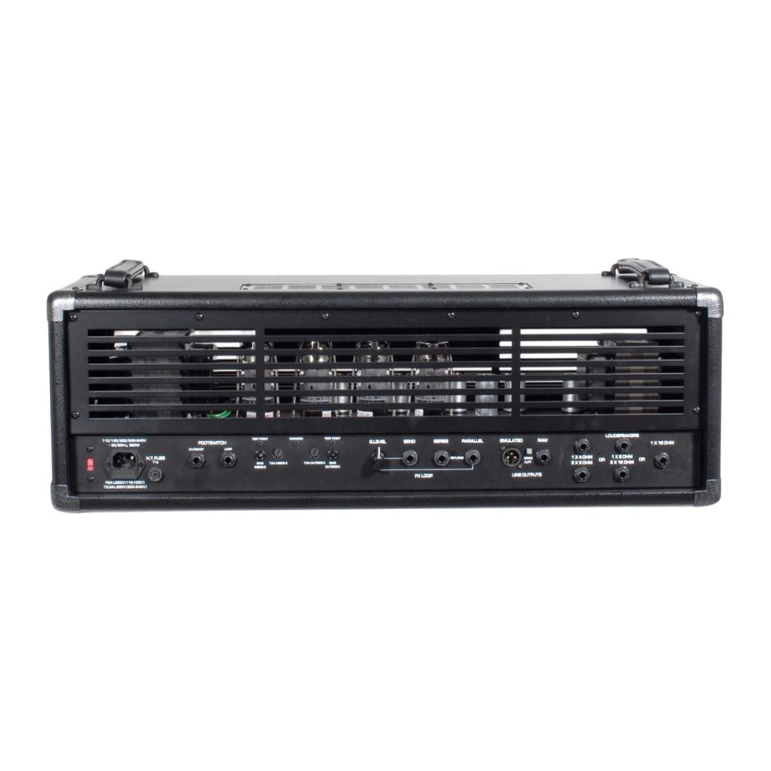 Rear ports view of Randall Thrasher Guitar Amplifier Head on white background