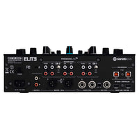 Top ports view of Reloop ELITE High Performance DVS Mixer for Serato on white background