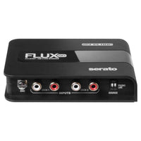 Bottom ports view of Reloop Flux Go USB-C DVS Interface for Serato DJ Pro on white background