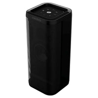 Angled front view of Reloop Groove Blaster BT Portable Bluetooth Speaker on white background