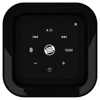 Top controls view of Reloop Groove Blaster BT Portable Bluetooth Speaker on white background