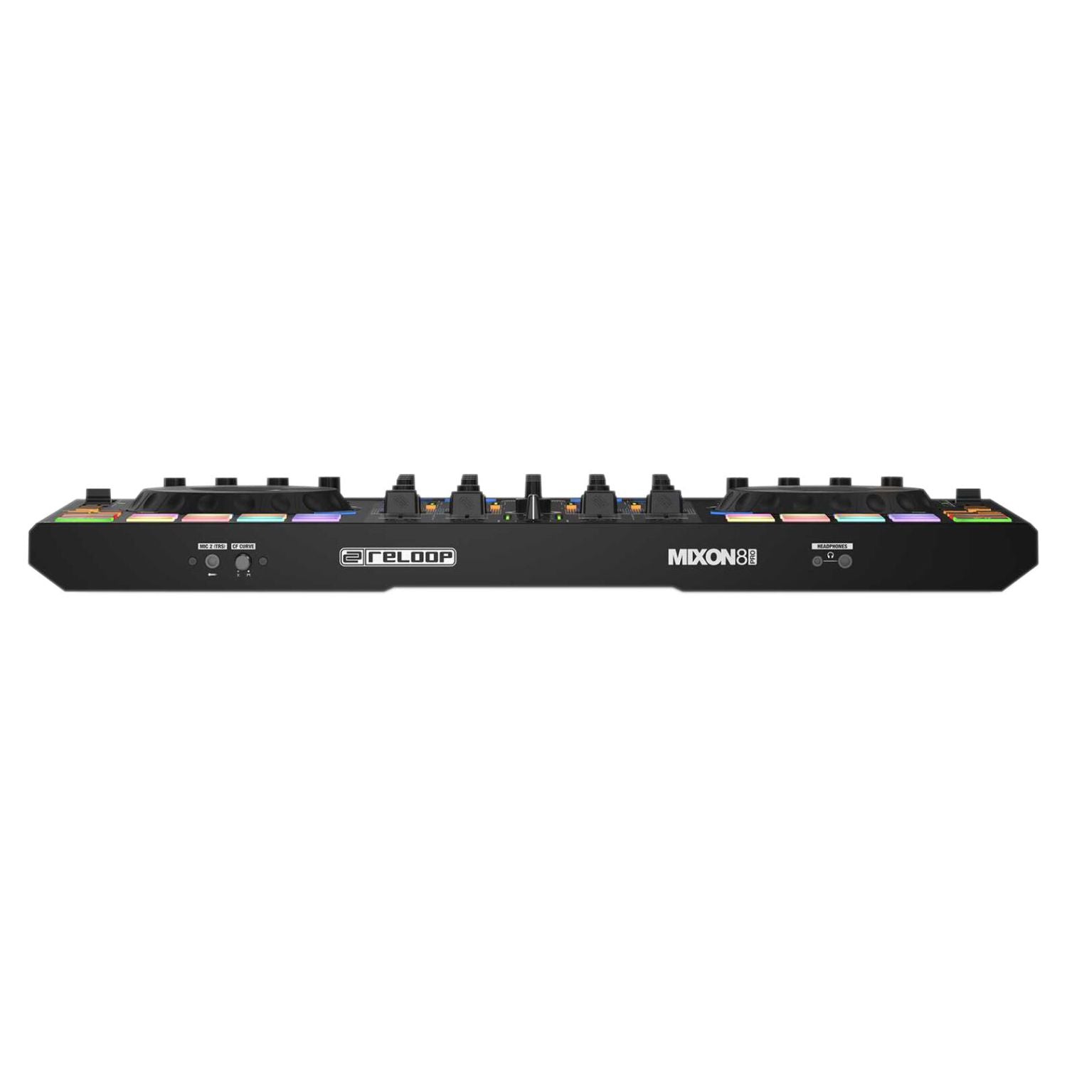 Bottom ports view of Reloop Mixon 8 Pro DJ Controller on white background