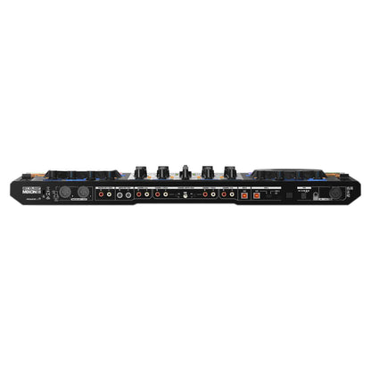 Top ports view of Reloop Mixon 8 Pro DJ Controller on white background