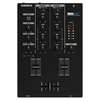 Front view of Reloop RMX-10 BT Compact Bluetooth DJ Mixer on white background