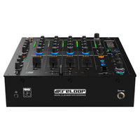 Bottom ports view of Reloop RMX-95 Digital Club Mixer on white background