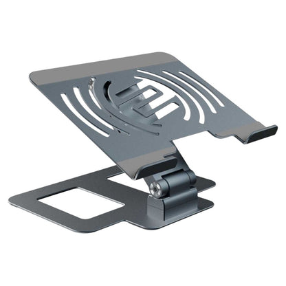 Angled front view of Reloop Stand Hub Pro 10-in-1 Multimedia USB-C Docking Stand on white background