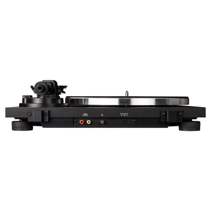 Top ports view of Reloop TURN2 Belt-Driven Hi-Fi Turntable on white background