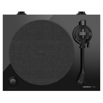 Front view of Reloop TURN 3 MK2 Premium Hi-Fi Turntable on white background