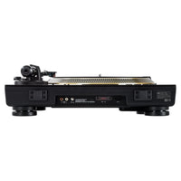 Top ports view of Reloop TURN5 Direct Drive HiFi Turntable on white background