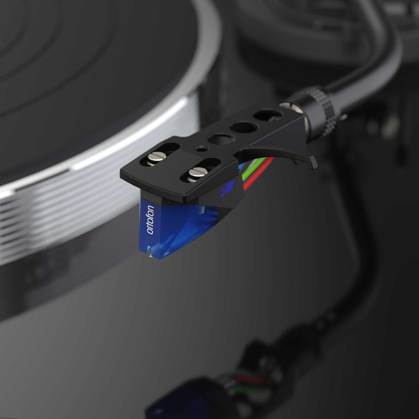 Close up stylus view of Reloop TURN X Premium Class HiFi Turntable