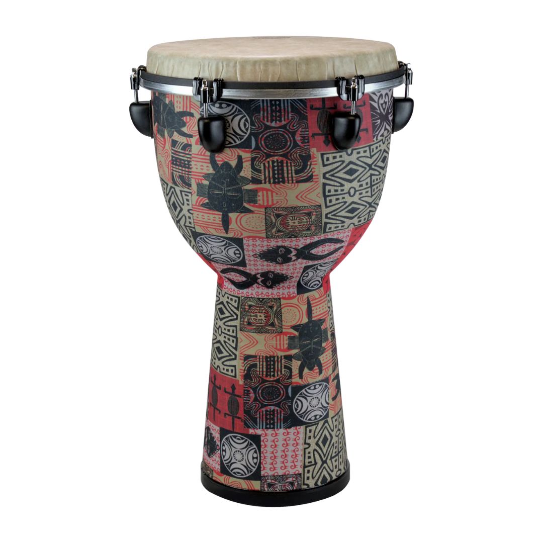 Remo Apex Djembe Drum - Red Kinte, 12"