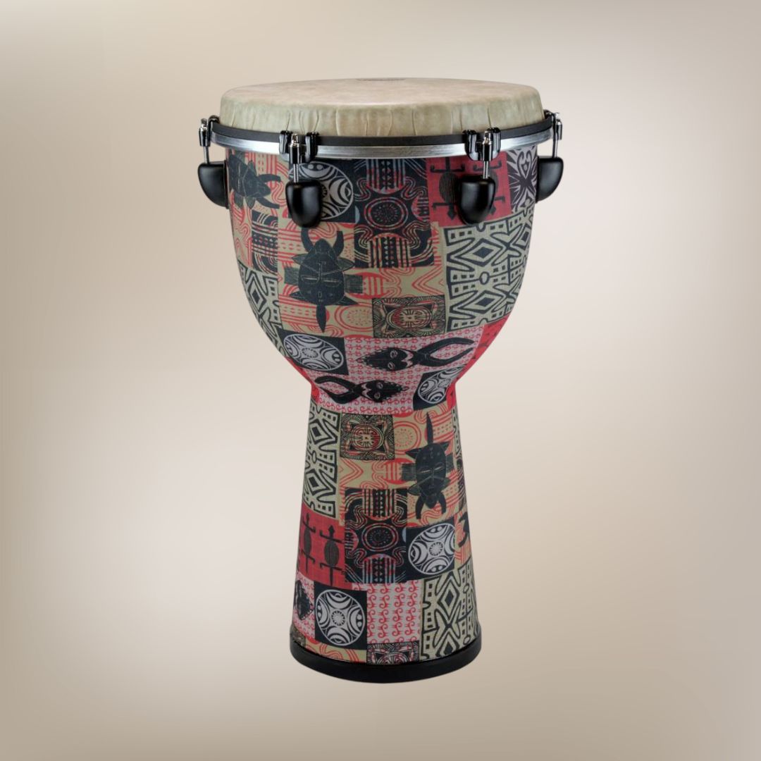 Remo Apex Djembe Drum - Red Kinte, 12"