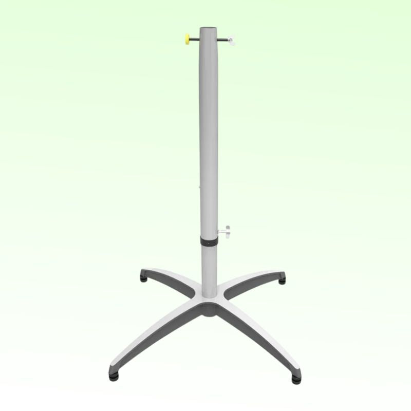 Front view of Remo ST-7000-T4 Pedestal Drum Table Stand on green background
