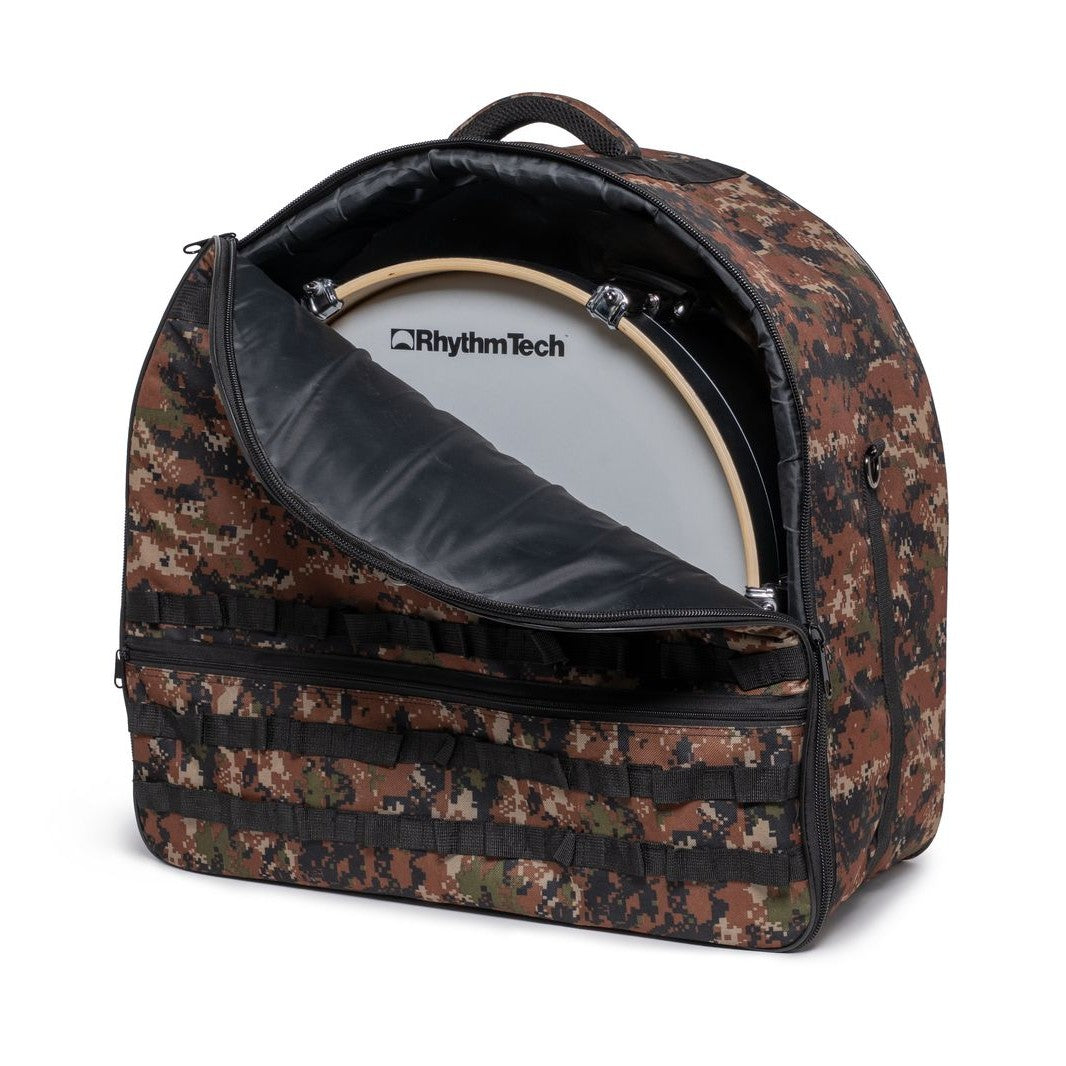 Front view of Rhythm Tech SessionGo Drum Kit Carrying Bag on white background