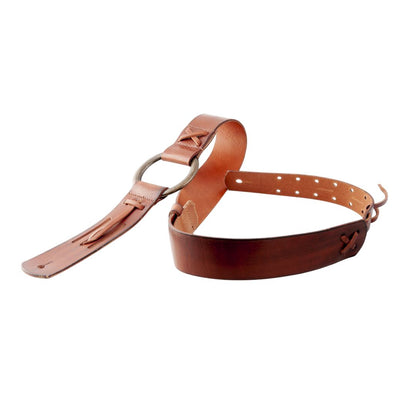 Front view of RightOn Legend D.A. Guitar Strap on white background