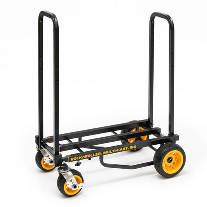 Black and yellow multi-cart rig on a white background