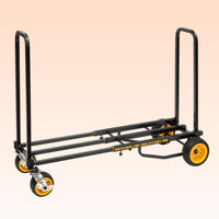 Multifunctional cart with wheels and handles on a beige background