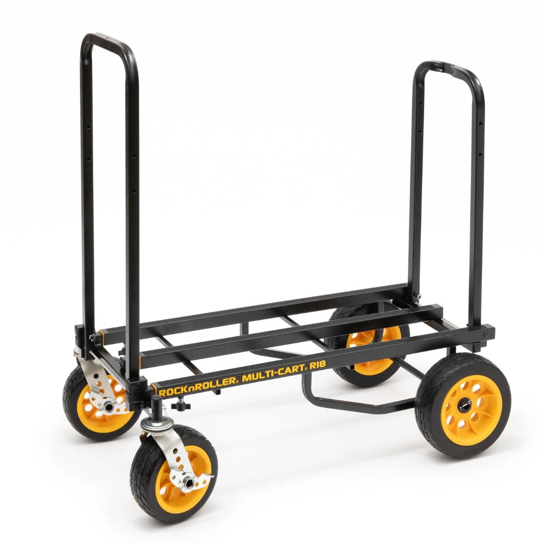 Black and yellow multi-cart with 'RocknRoller' branding on a white background