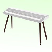 Angled view of SEQUENZ ST-WGS Keyboard Stand on green background