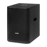 Black Samson speaker on a white background