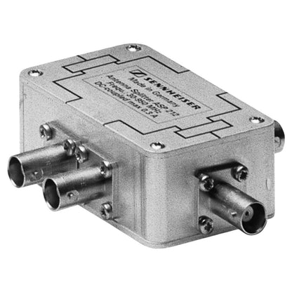 Angled view of Sennheiser ASP 212 2-Way Passive Antenna Splitter on white background
