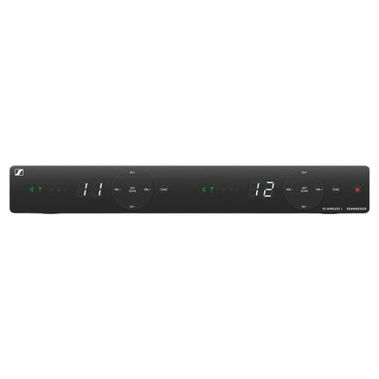 Front view of Sennheiser EM-XSW 1 Dual-A Wireless Receiver on white background