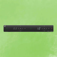 Front view of Sennheiser EM-XSW 1 Dual-A Wireless Receiver on green background