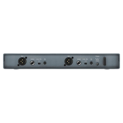 Rear ports view of Sennheiser EM-XSW 1 Dual-A Wireless Receiver on white background