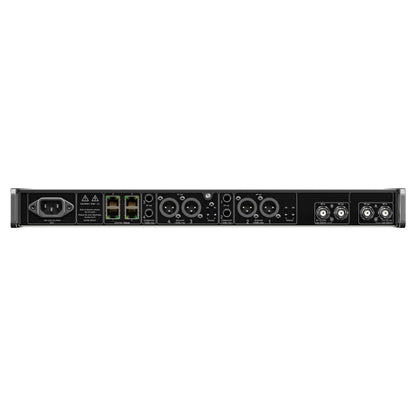 Rear ports view of Sennheiser EW-DX EM 4 DANTE (R1-9) Wireless Receiver on white background