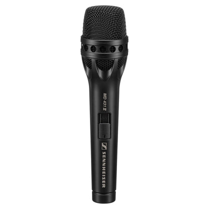 Front view of Sennheiser MD431 II Microphone on white background