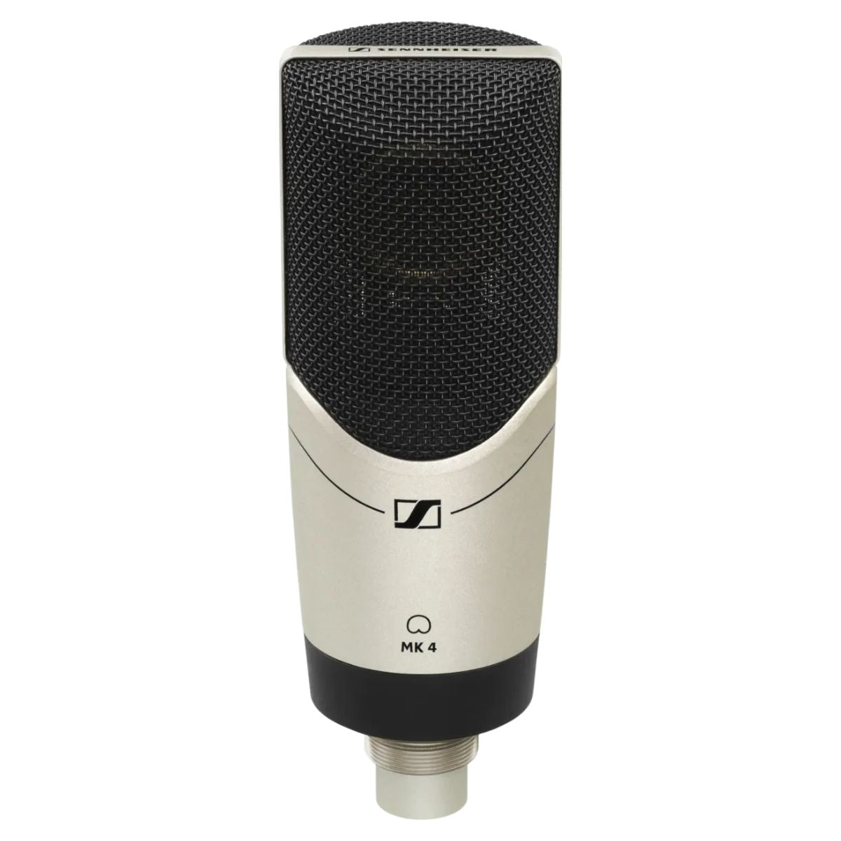 Front view of Sennheiser MK 4 Microphone on white background