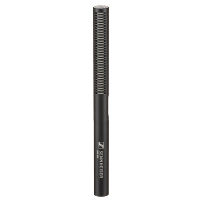 Front view of Sennheiser MKE 600 Shotgun Microphone on white background