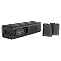 Inclusions of Sennheiser Profile Wireless 2-Channel Set on white background