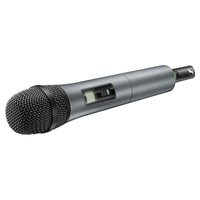 Angled view of Sennheiser SKM 865-XSW-A Handheld Transmitter with e865 Capsule on white background