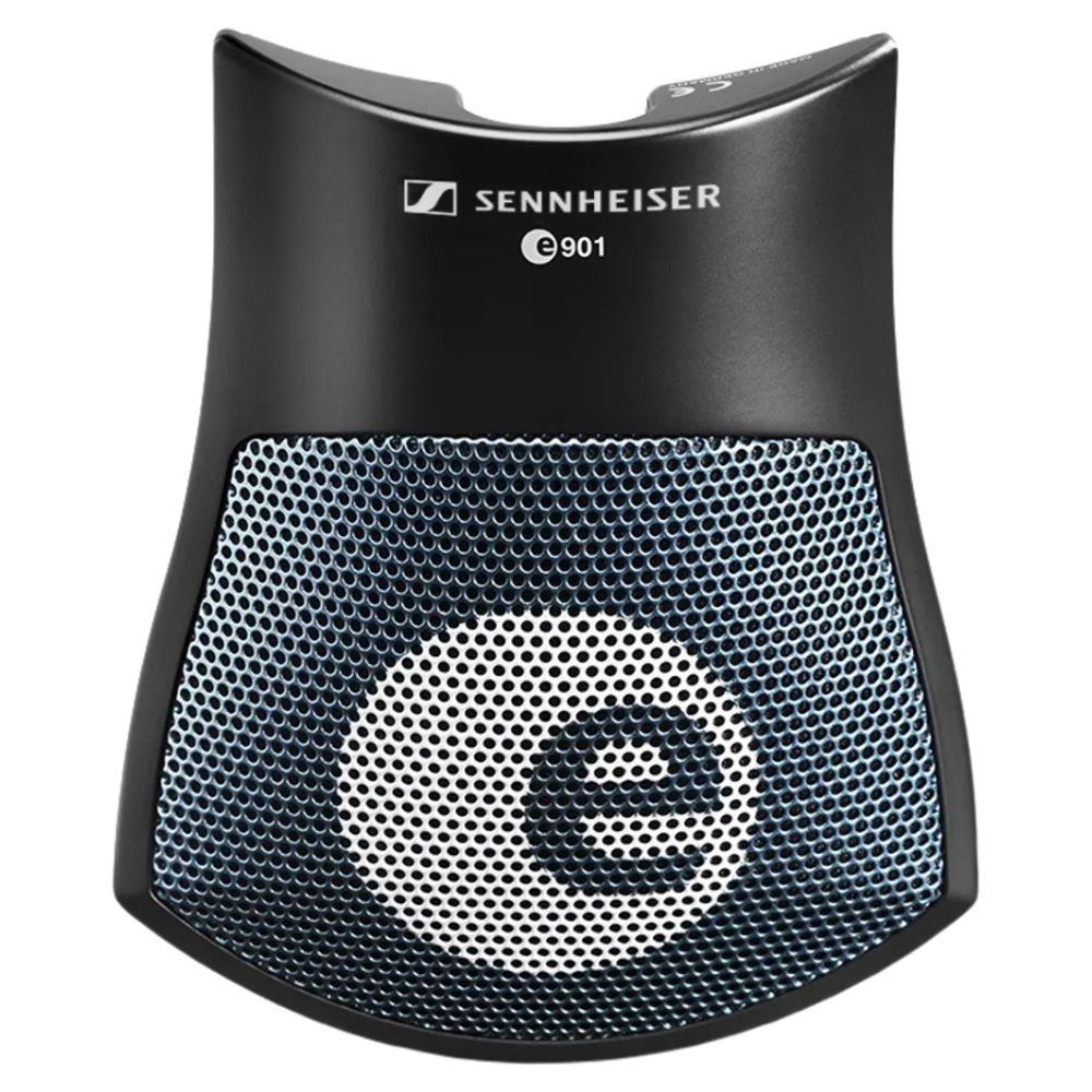 Front view of Sennheiser e 901 Condenser Instrument Microphone on white background