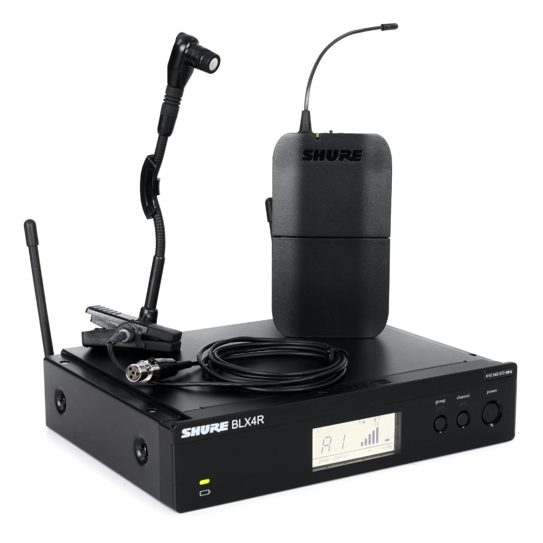 Shure BLX14R/B98 Wireless Rack-Mount Instrument Microphone System ...