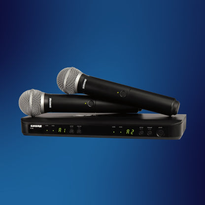 Shure BLX288/PG58 Dual-Channel Wireless Microphone System