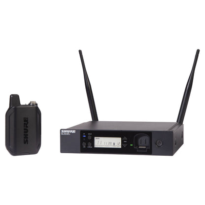 Inclusions of Shure GLXD14R+ Digital Wireless Rack System on white background