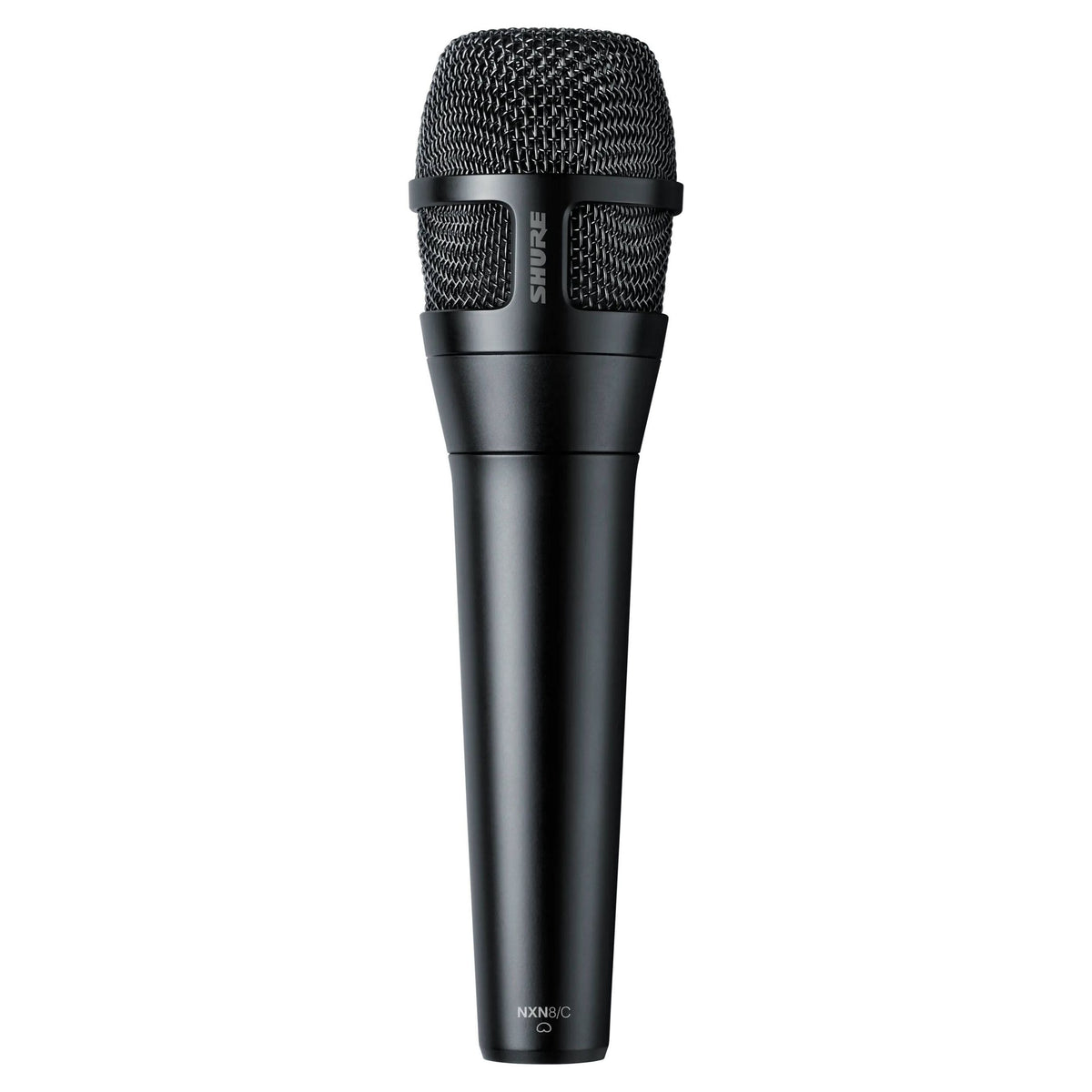 Front view of Shure Nexadyne 8 Vocal Microphone Cardioid on white background